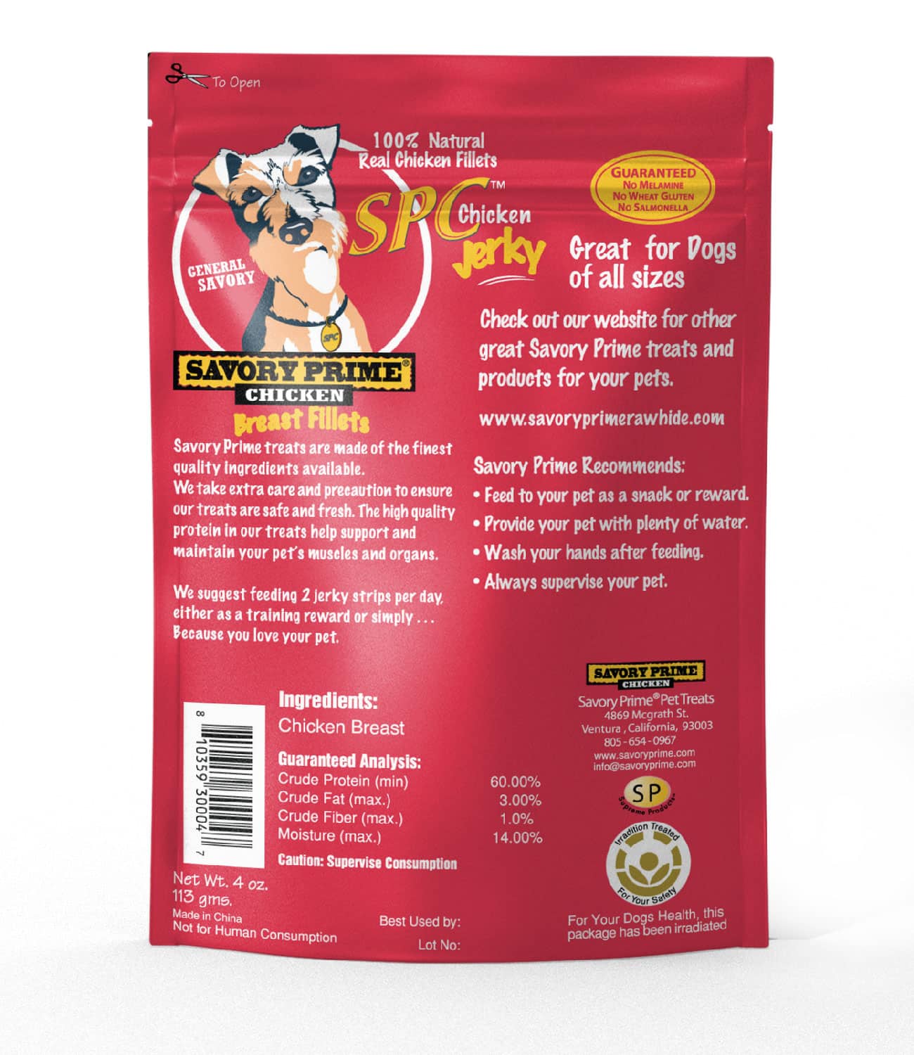 Buy 16 oz Natural Chicken Jerky for USD 21.99 CentinelaFeed