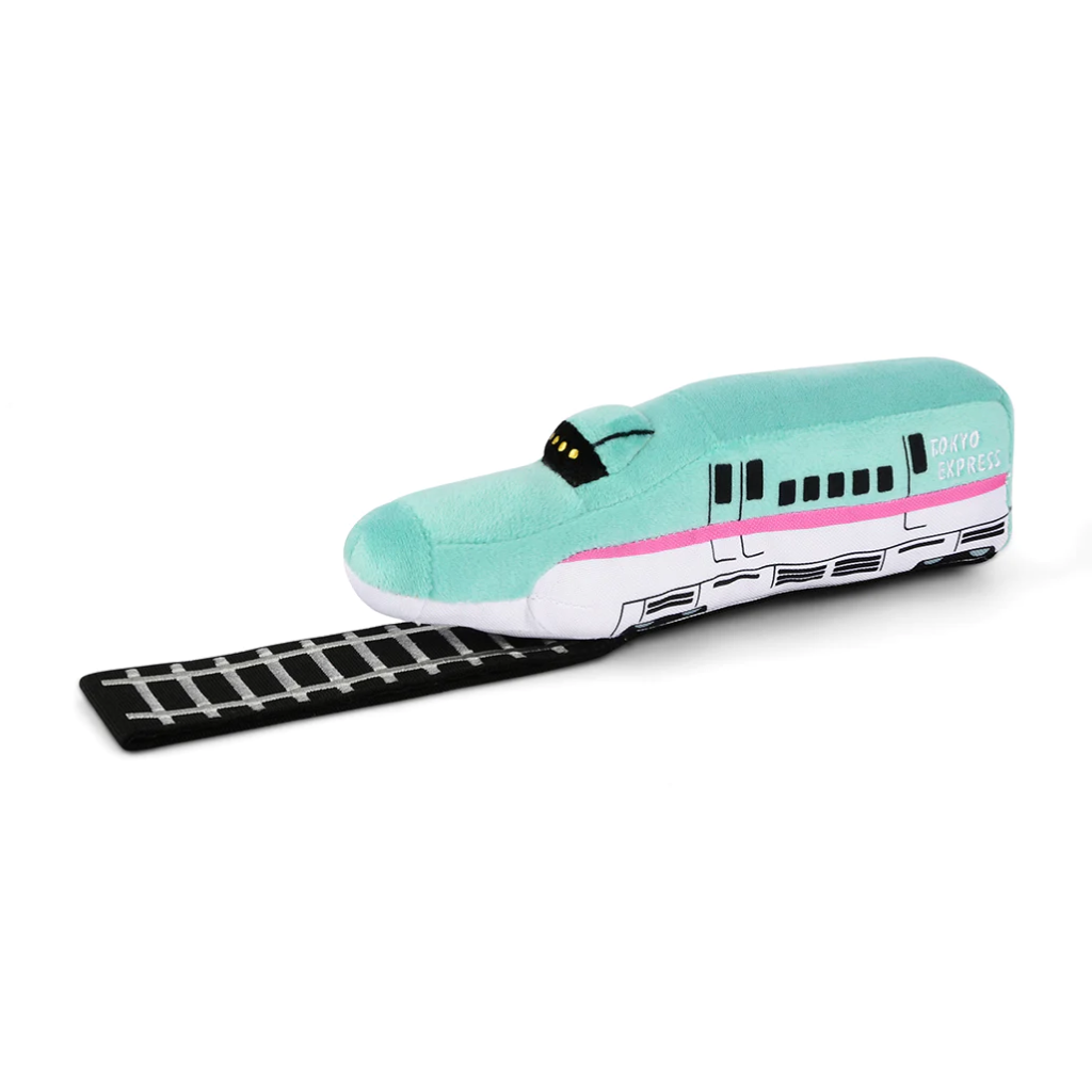 P.L.A.Y. Pet Barkin Bullet Train Canine Commute Plush Toy, 1-count image number null