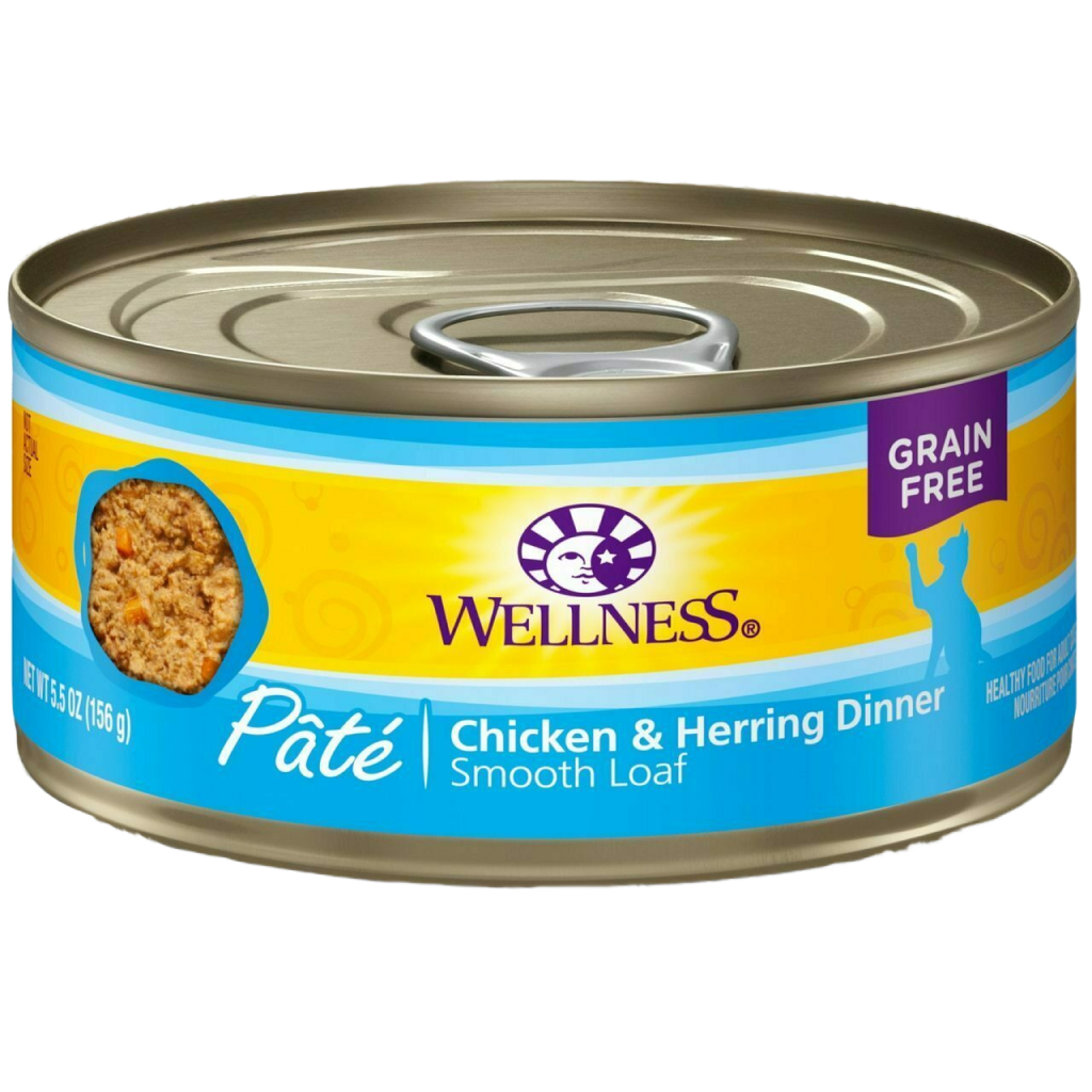 Wellness Complete Health Natural Grain Free Wet Canned Cat Food, Chicken & Herring image number null