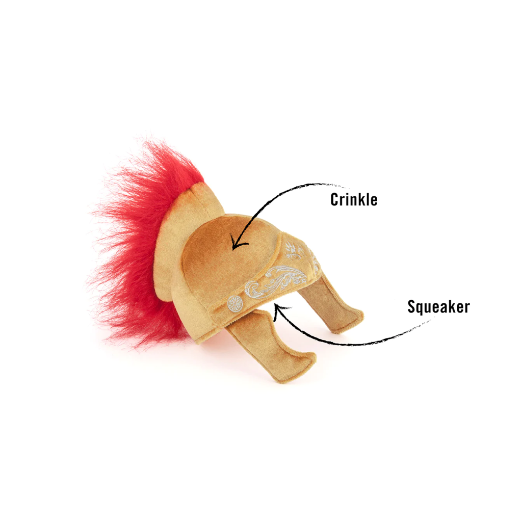 P.L.A.Y. Pet Gladiator Hat Mutt Hatter Plush Toy, 1-count image number null