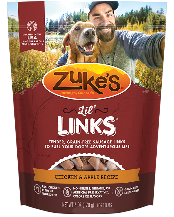 Zuke's Links Chicken & Apple 6-oz image number null