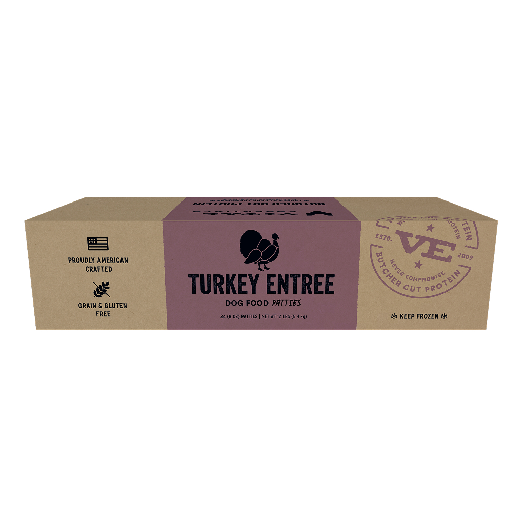Vital Essentials Frozen Raw Turkey Entree Dog Food Patties, 12-lbs image number null