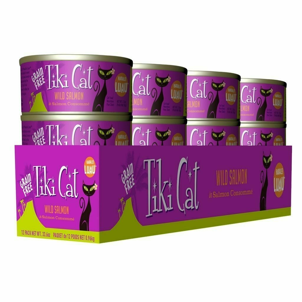 Tiki Cat Luau Hanalei Salmon - 12Tr 2.8-oz image number null