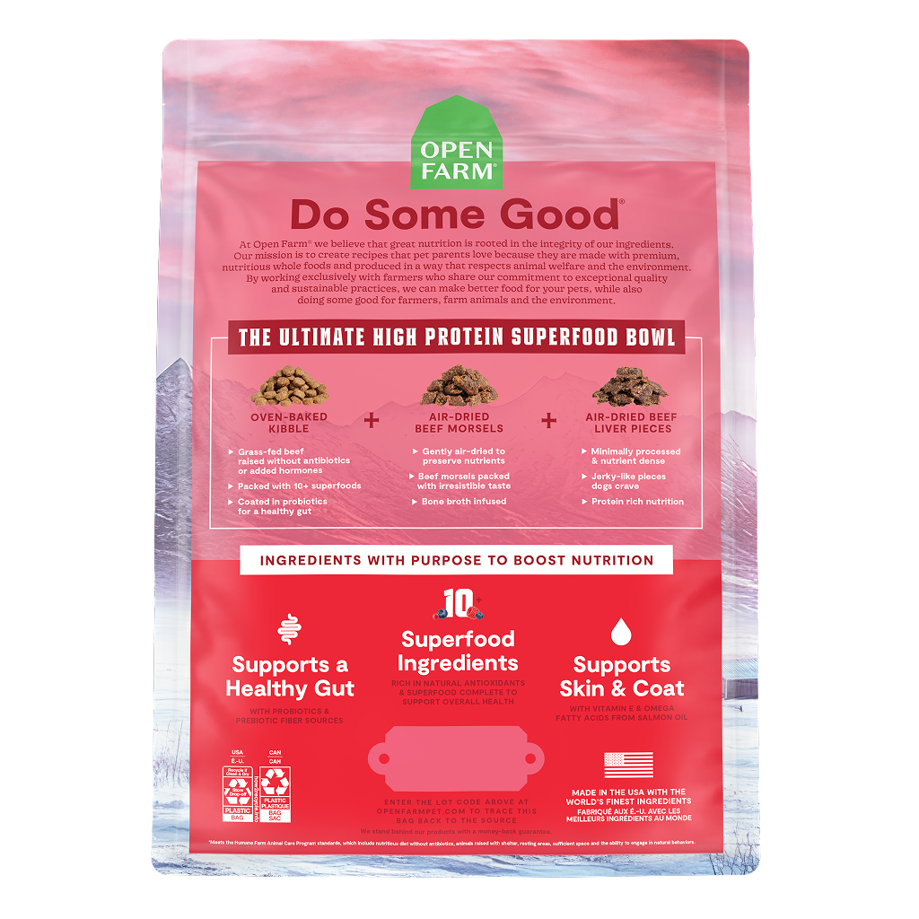 Open Farm Epic Blend Beef & Superfood Recipe, 3.5-lb image number null