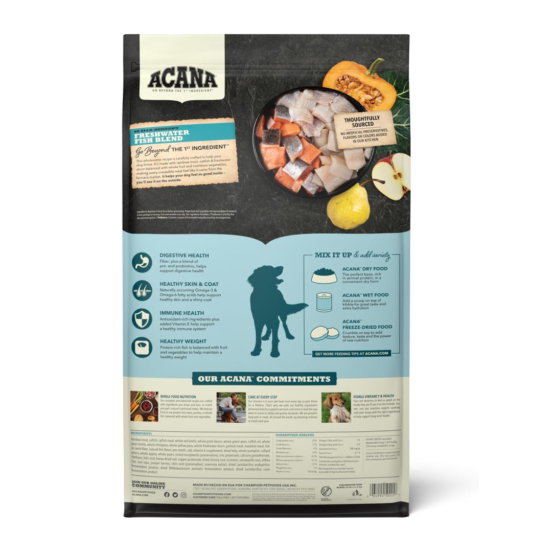 Acana Freshwater Fish Recipe Grain-Free Dog Food image number null