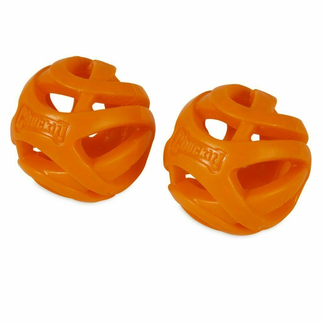 Chuckit! Medium Breathe Right Fetch Ball Dog Toy, 2-pk image number null