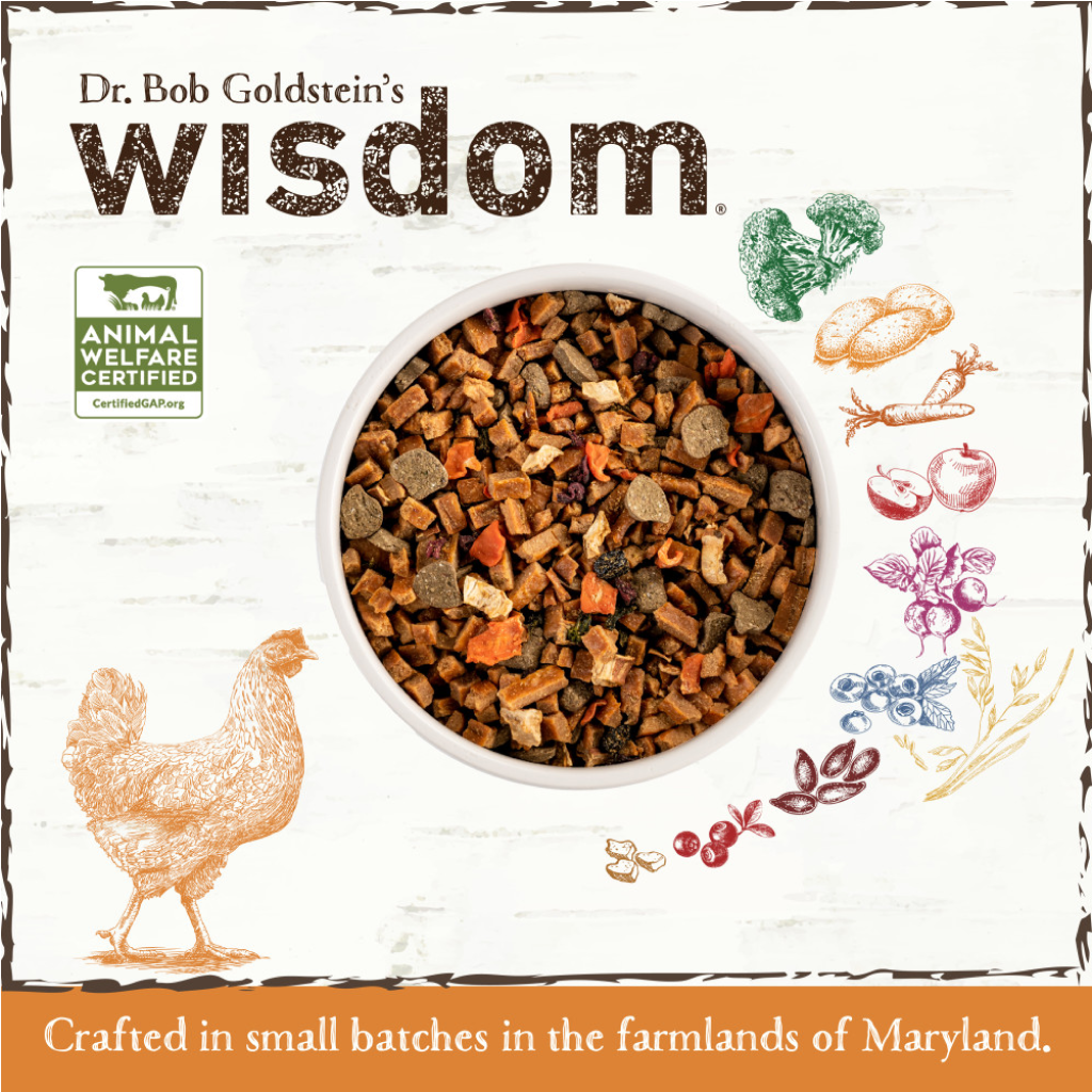 Earth Animal Wisdom Chicken Air-Dried Dog Food, 1-lb Bag image number null