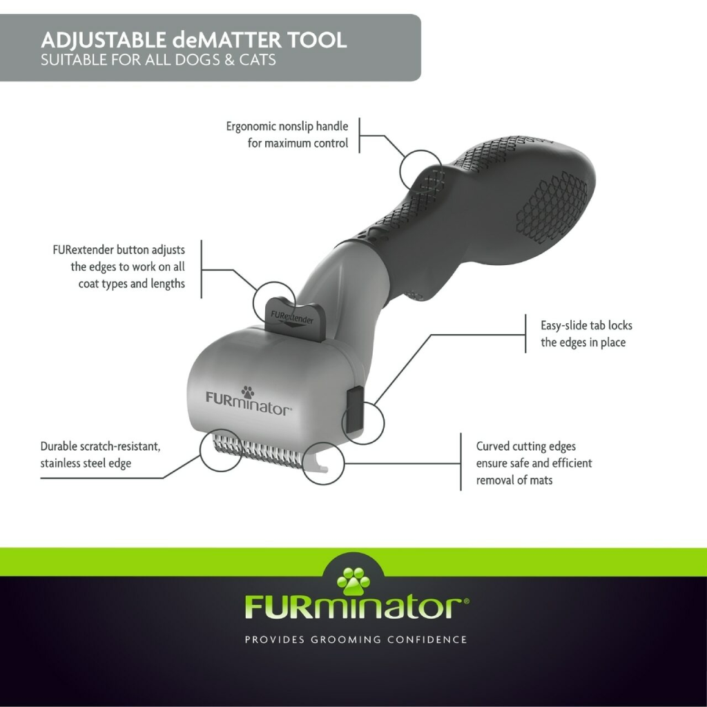 Furminator Adjustable Dematter Tool Dog/Cat image number null