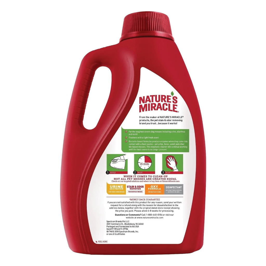 Nature’s Miracle Dog Advanced Stain And Odor Remover, 1-gal image number null