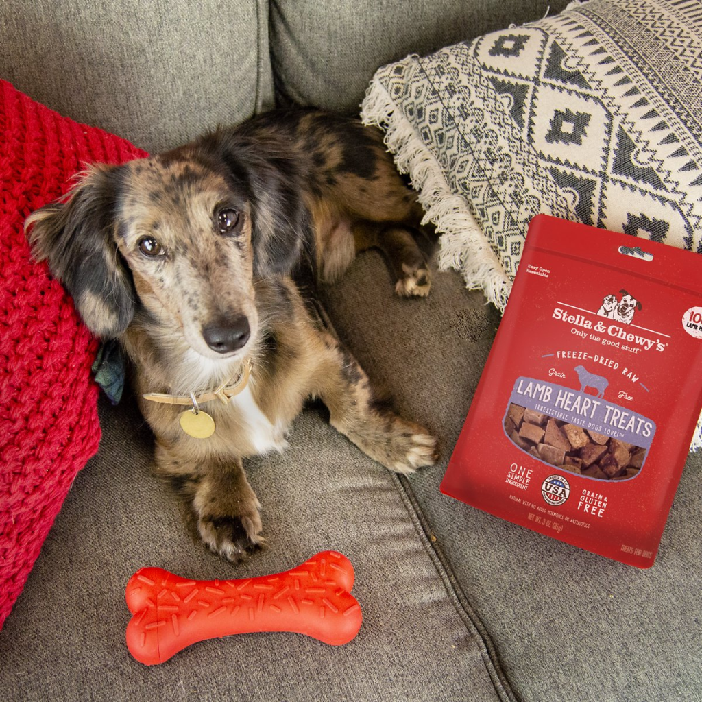 Stella & Chewy's Freeze-Dried Raw Lamb Heart Treats, 3-oz image number null
