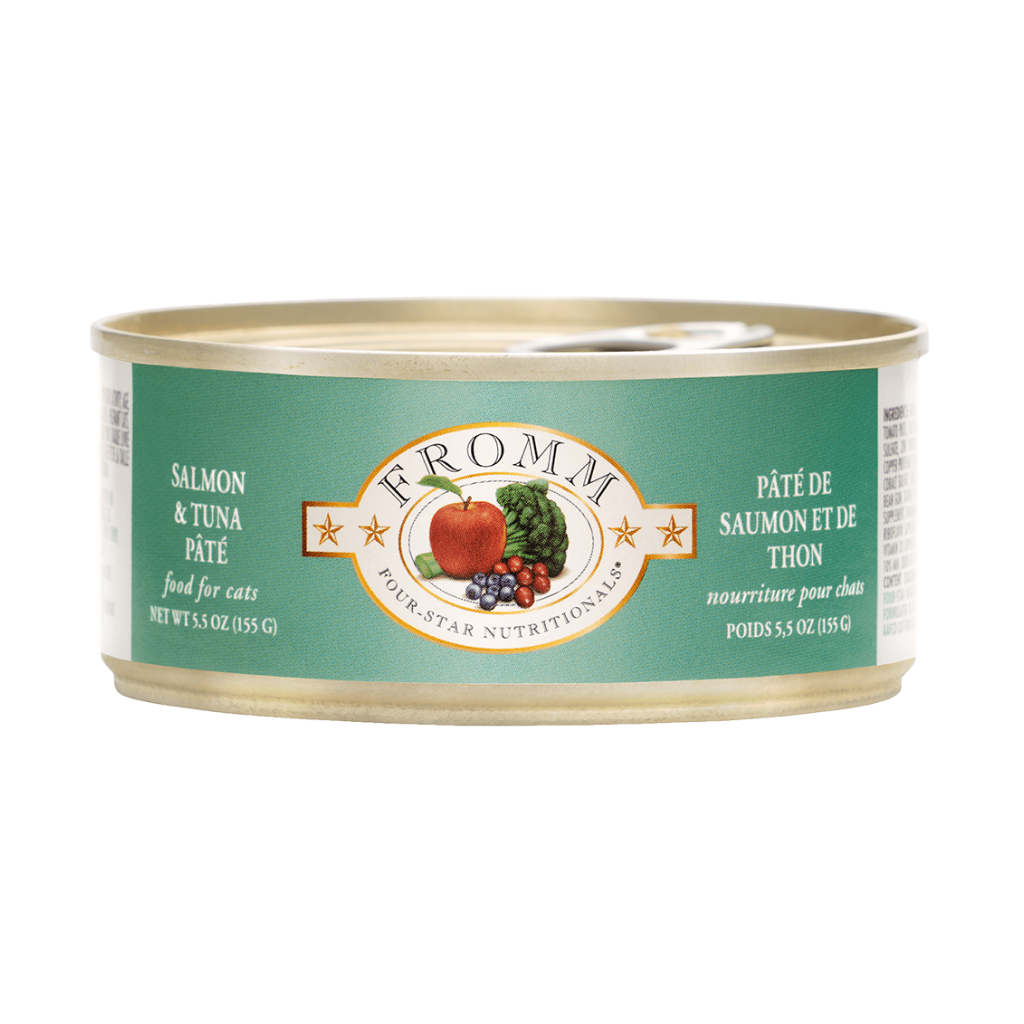 Fromm Four-Star Salmon & Tuna P&acirc;t&eacute; for Cats Can, 3-oz image number null