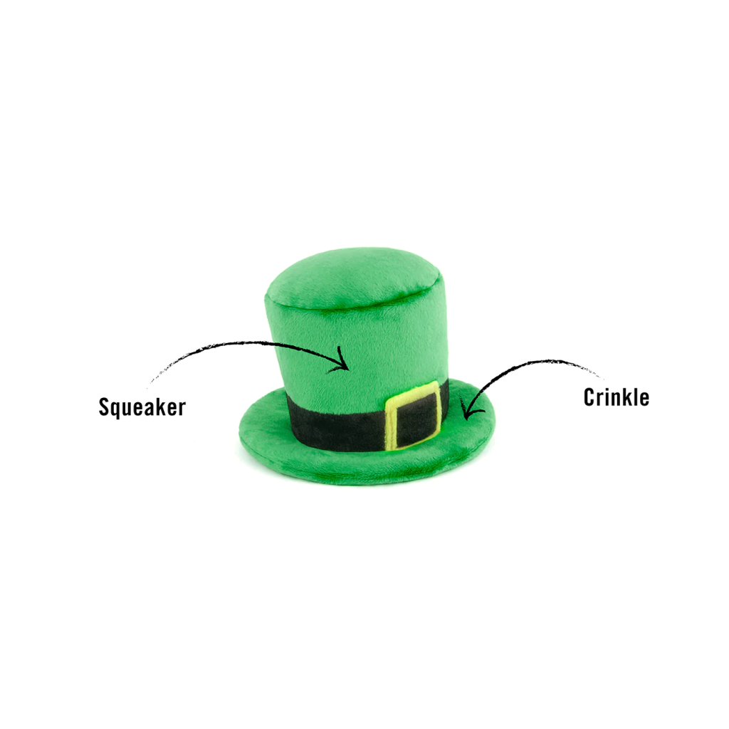 P.L.A.Y. Pet Leprechaun Hat Mutt Hatter Plush Toy, 1-count image number null