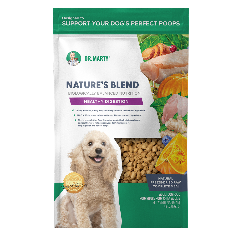 Dr. Marty Nature's Blend Healthy Digestion Freeze Dried Raw Dog Food, 48-oz image number null