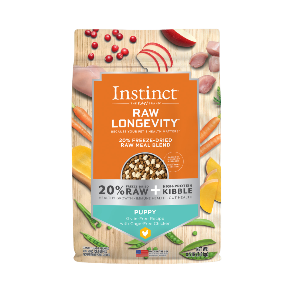 Instinct Raw Longevity Freeze-Dried Raw Meal Blend Grain-Free Recipe With Cage-Free Chicken For Puppies image number null