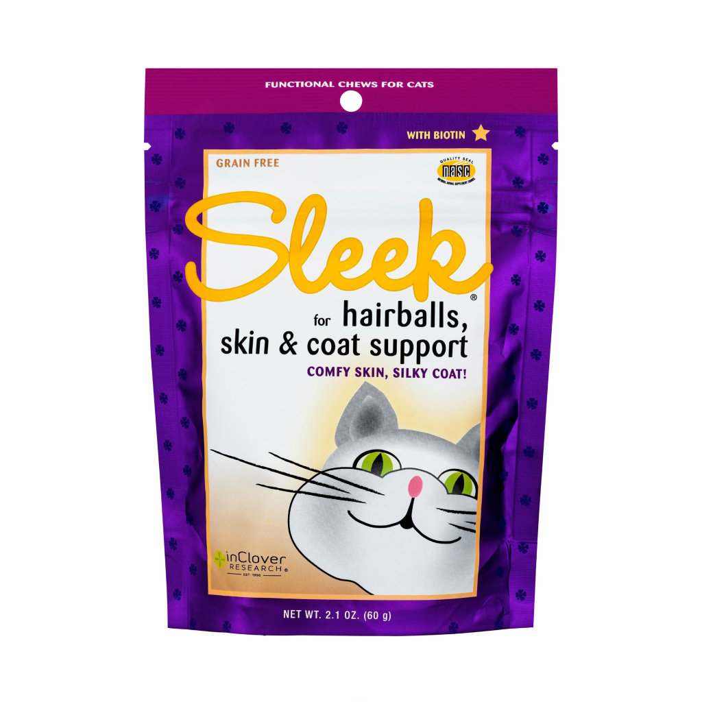 Inclover Sleek (Feline Skin & Coat) 60-count, 2.1 oz. bag image number null