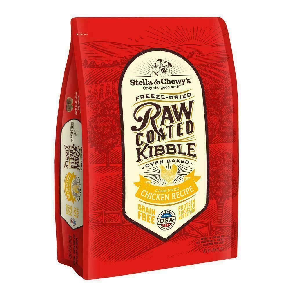 Stella & Chewy's Dog Raw Coated Kibble,Cage-Free Chicken, 10-lb image number null