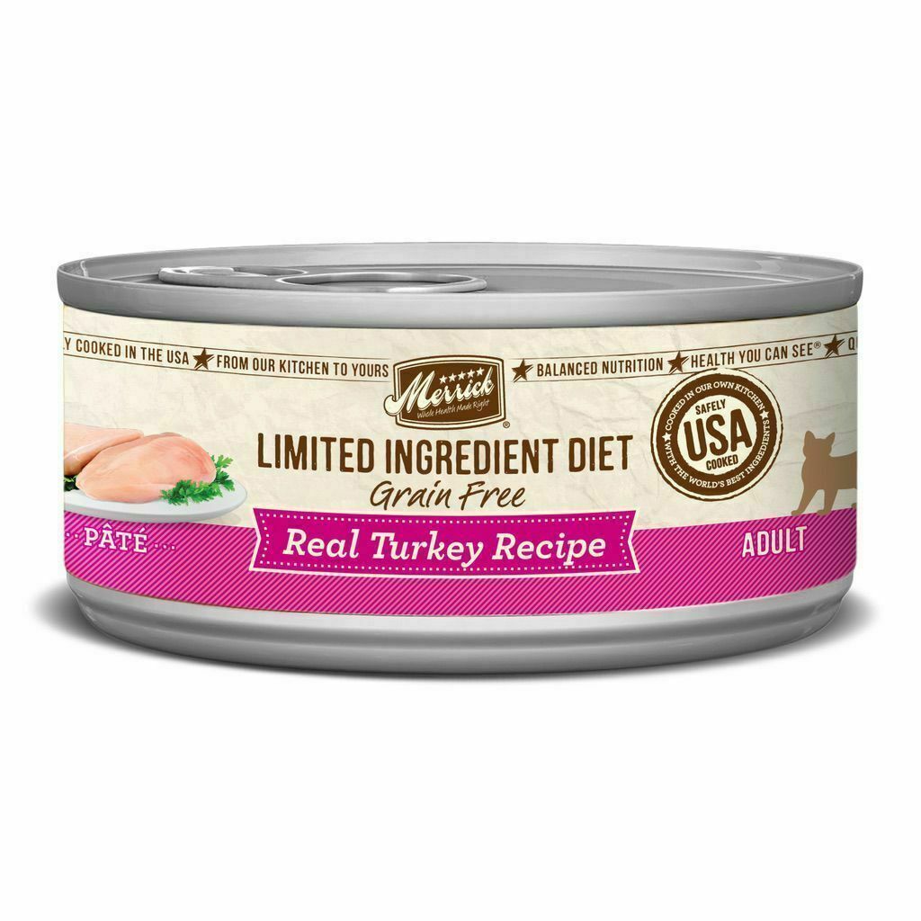Merrick Limited Diet Ingredent Grain Free Real Turkey Recipe Pate image number null