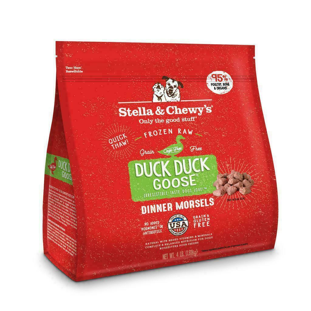 Frozen Stella & Chewy's Dog Frozen Raw, Duck Duck Goose Dinner Morsels, 4-lb image number null