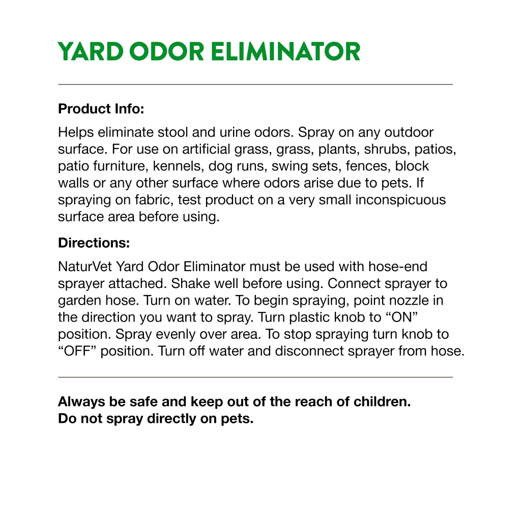 Naturvet – Yard Odor Eliminator image number null
