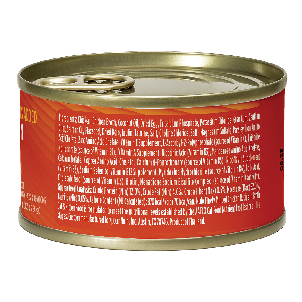 Nulo Finely Cat Minced Chicken Cans, 2.8-oz image number null