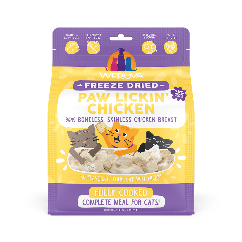 Weruva Cat Freeze Dried Paw Lickin' Chicken, 7-oz image number null