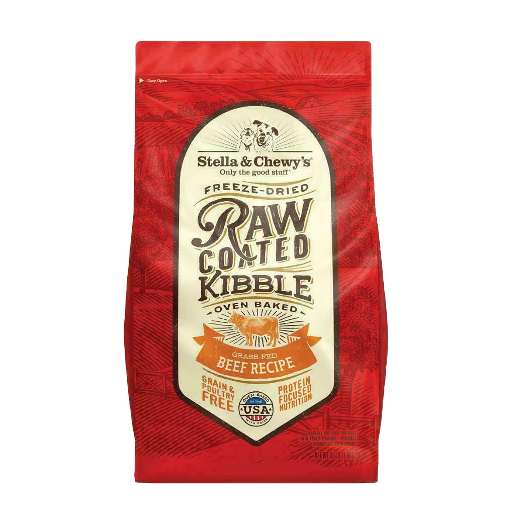 Stella & Chewy's Dog Raw Coated Kibble, Grass-Fed Beef, 3.5-lb image number null