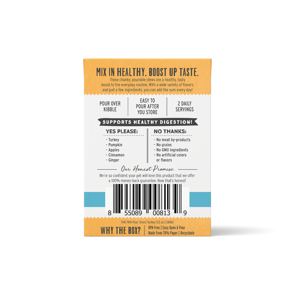 The Honest Kitchen Pumpkin POUR OVERS™ Turkey & Pumpkin Stew, 5.5-oz image number null