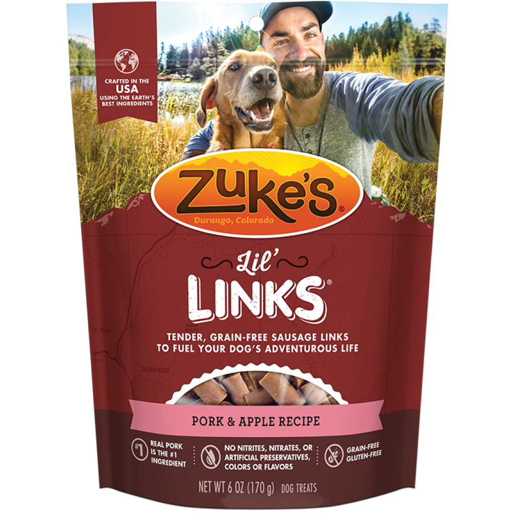 Zuke's Links Pork & Apple 6-oz image number null
