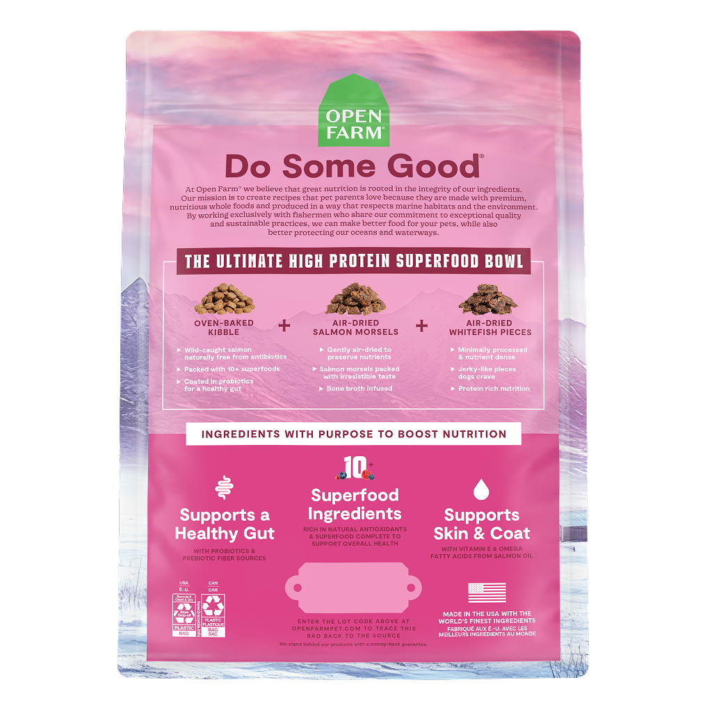 Open Farm Epic Blend Salmon & & Superfood Recipe, 18-lb image number null
