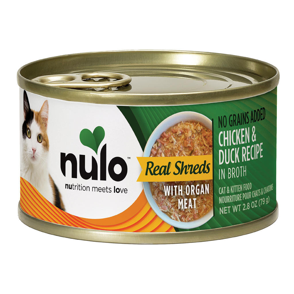 Nulo Real Shreds Cat Chicken & Duck Cans with Organ Meat, 2.8-oz image number null