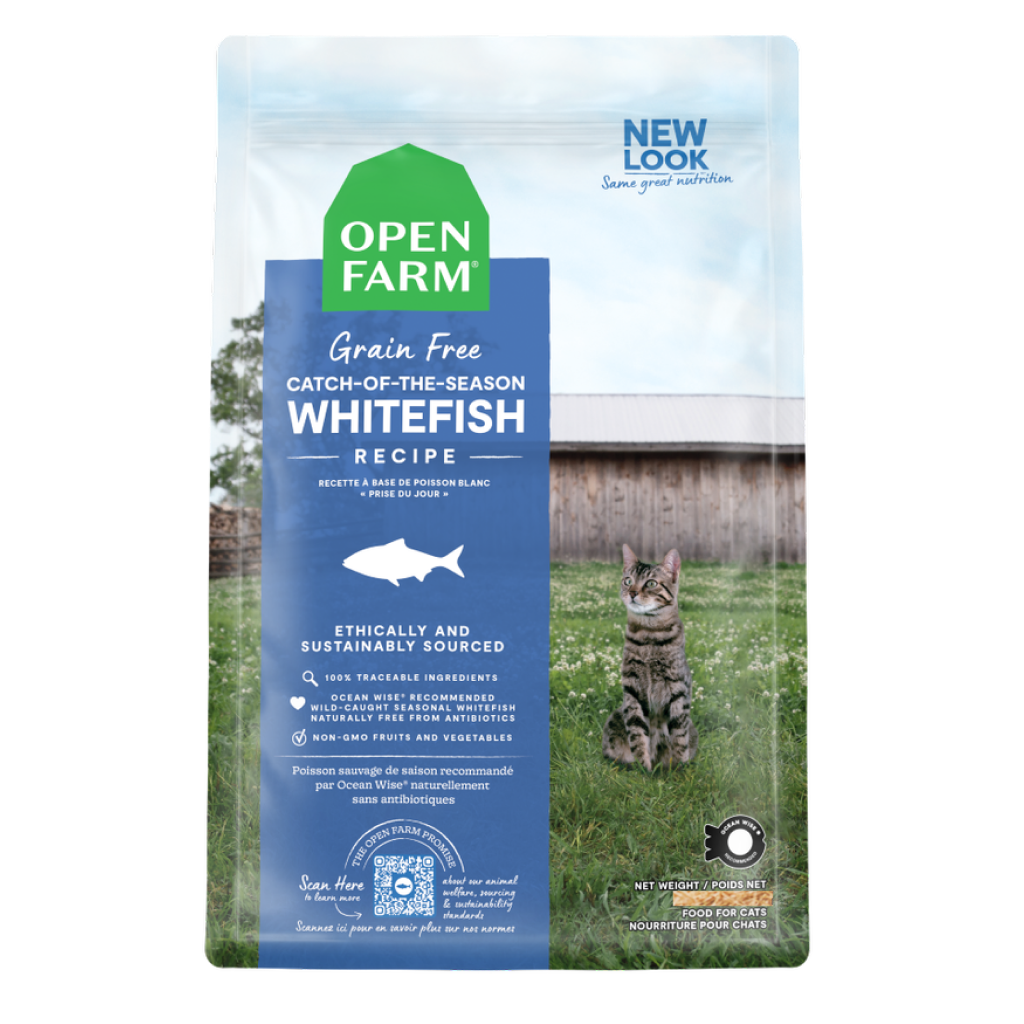 Open Farm Catch of the Season Whitefish Grain Free Dry Food for Cats, 4-lb image number null
