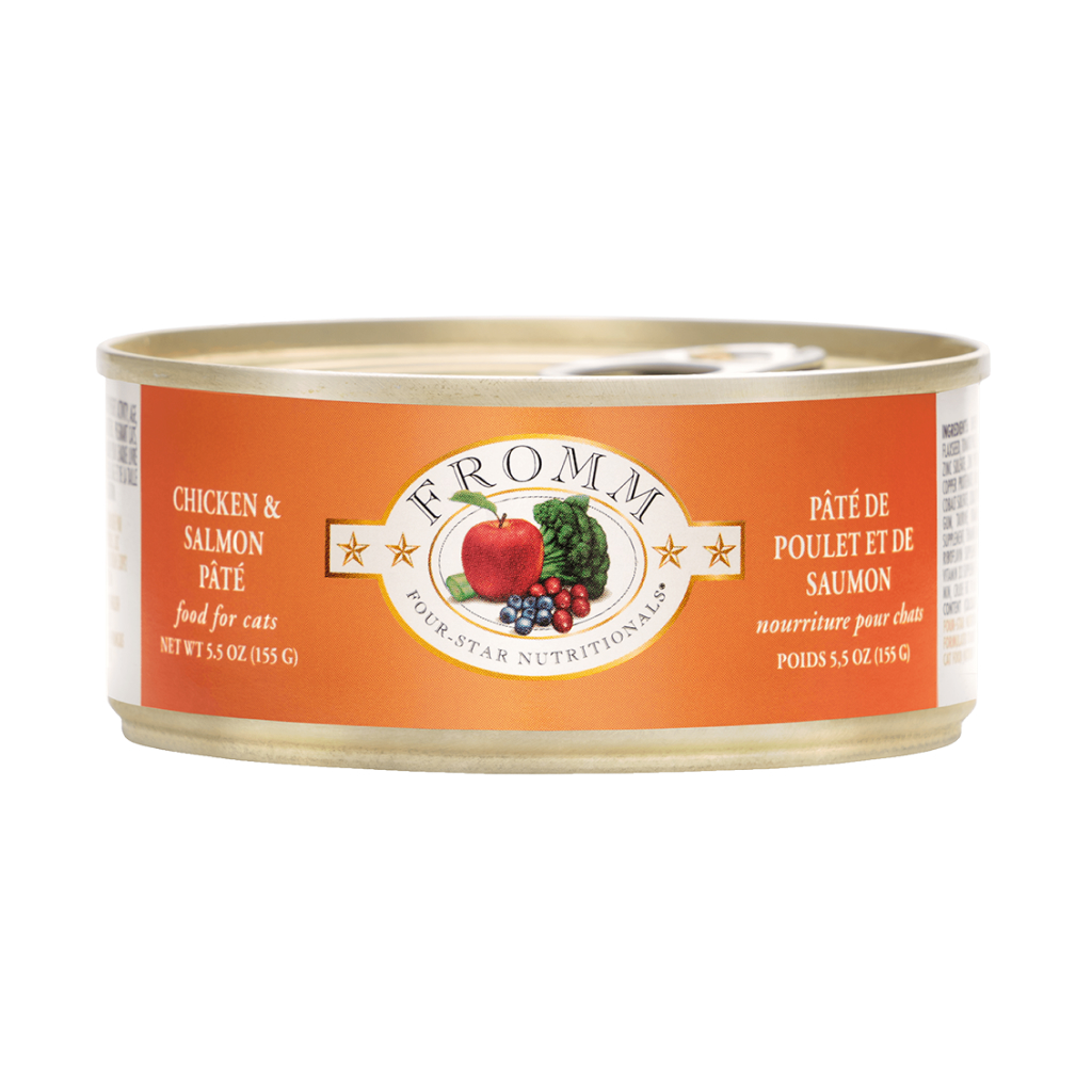 Fromm Four-Star Chicken & Salmon P&acirc;t&eacute; for Cats Can, 3-oz image number null