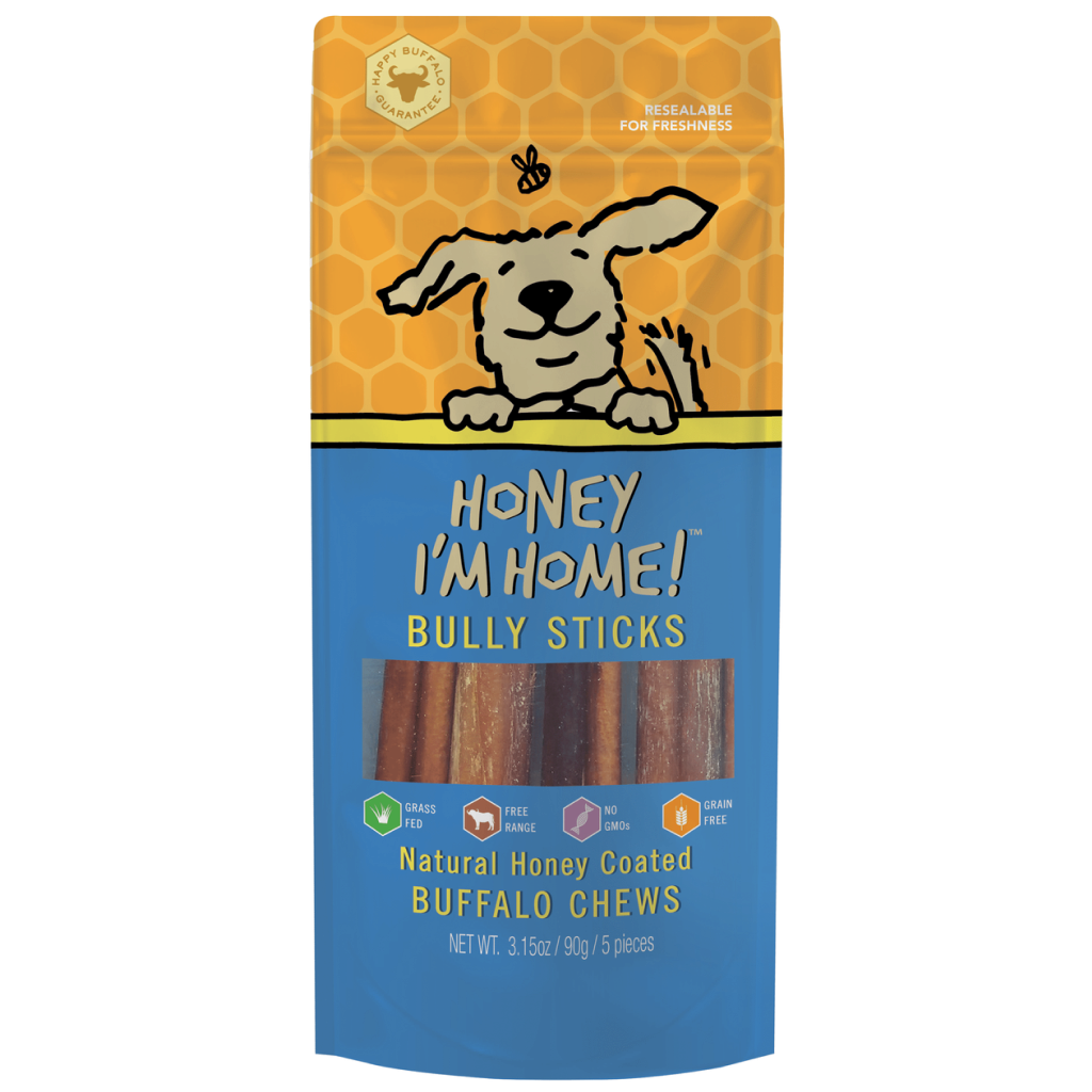 Natural Honey Coated Buffalo Chews, 6" Bully Sticks image number null