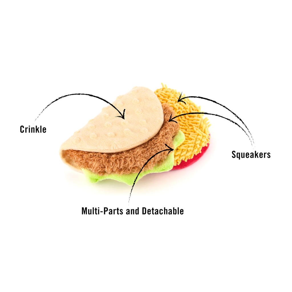 P.L.A.Y. Pet Taco International Classic Plush Toy, 1-count image number null
