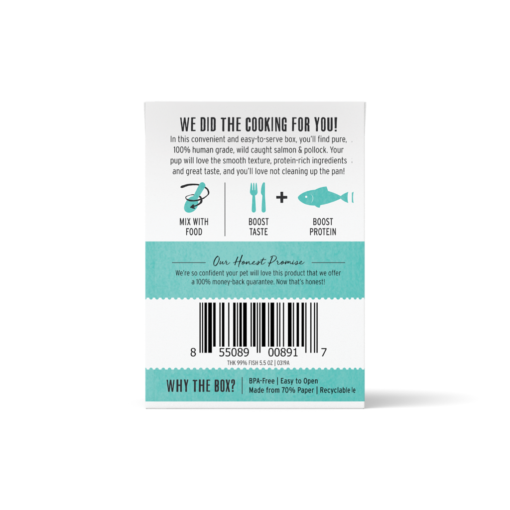 The Honest Kitchen Meal Booster: 99% Salmon & Pollock Dog Food Topper, 5.5-oz x1 image number null