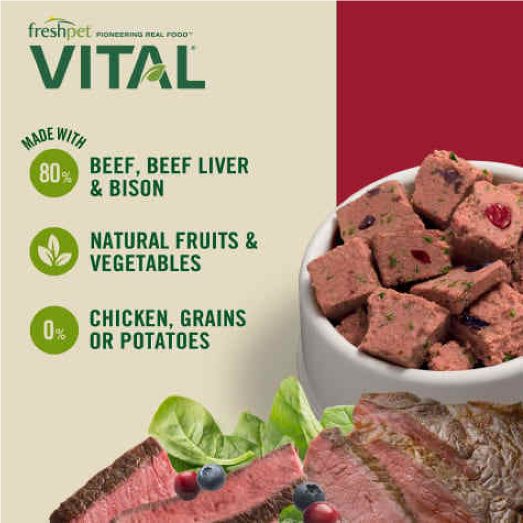 Freshpet Vital Grain Free Beef & Bison 1-lb image number null