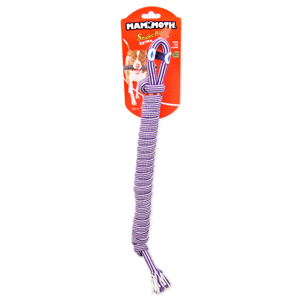 Mammoth Medium SnakeBiter Shorty Dog Toy, 18-in image number null