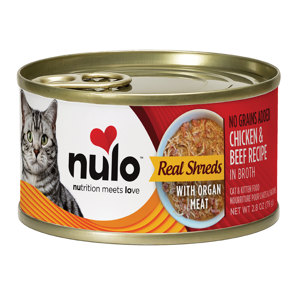 Nulo Real Shreds Cat Chicken & Beef Cans with Organ Meat, 2.8-oz image number null