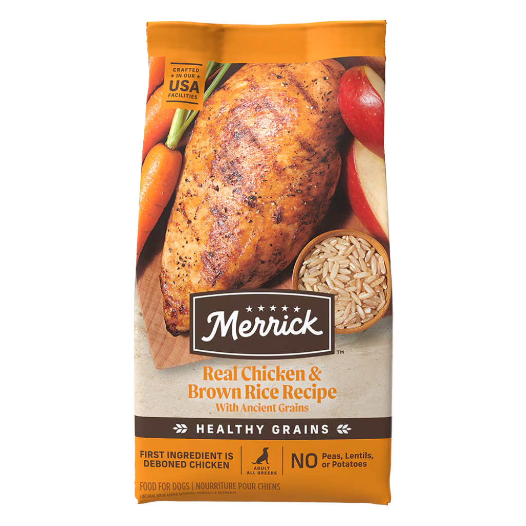 Merrick Healthy Grains Real Chicken & Brown Rice Recipe Dry Dog Food image number null