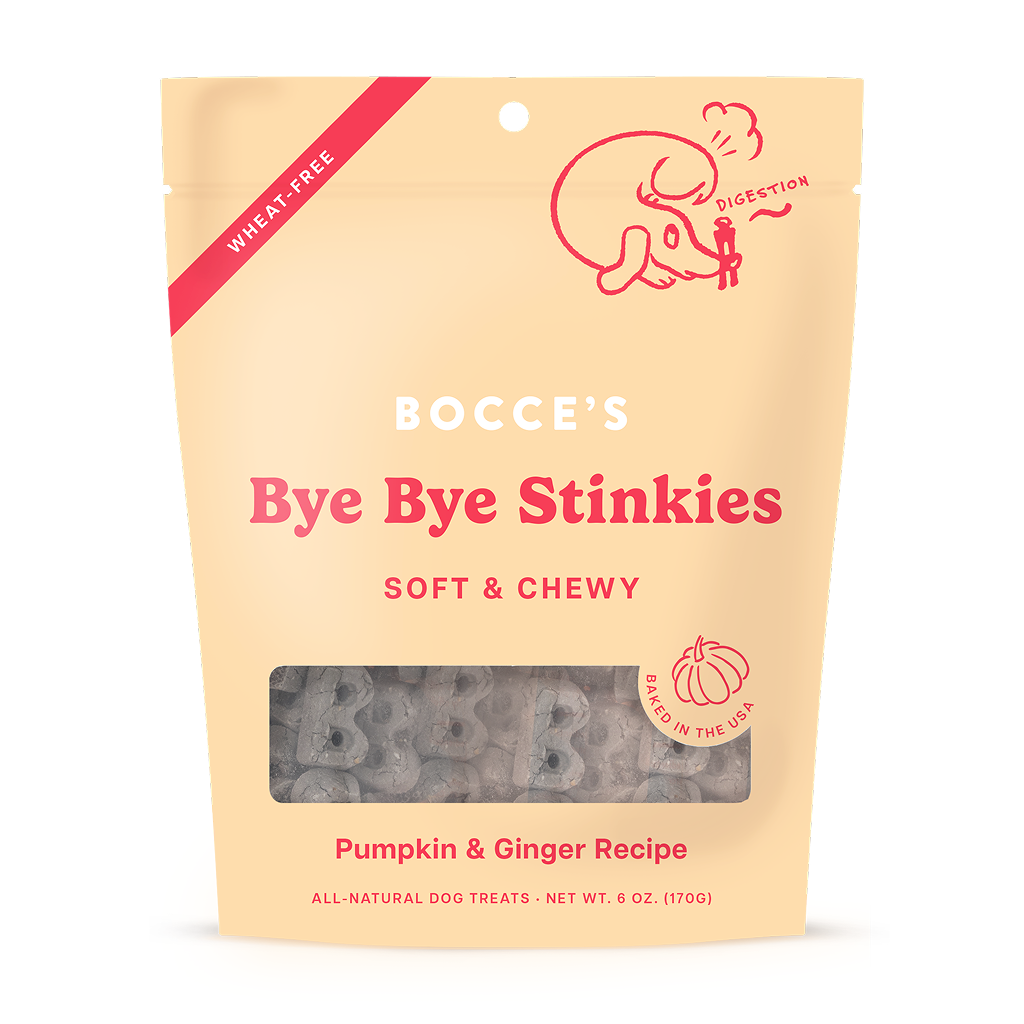 Bocce's Bakery Dailies Bye Bye Stinkies Soft & Chewy Dog Treats, 6-oz image number null