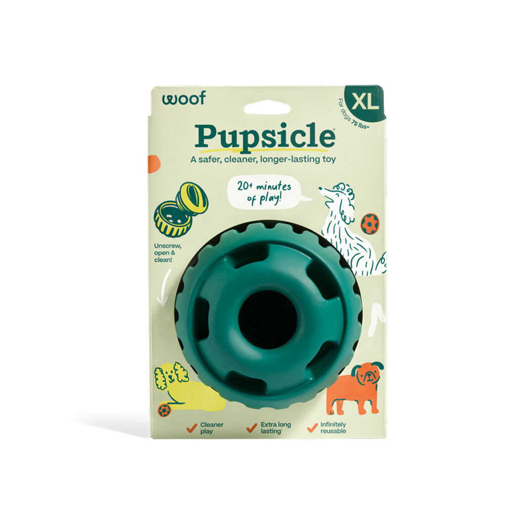 Woof Green Pupsicle Long-Lasting Interactive Toy for Dogs, Extra Large image number null