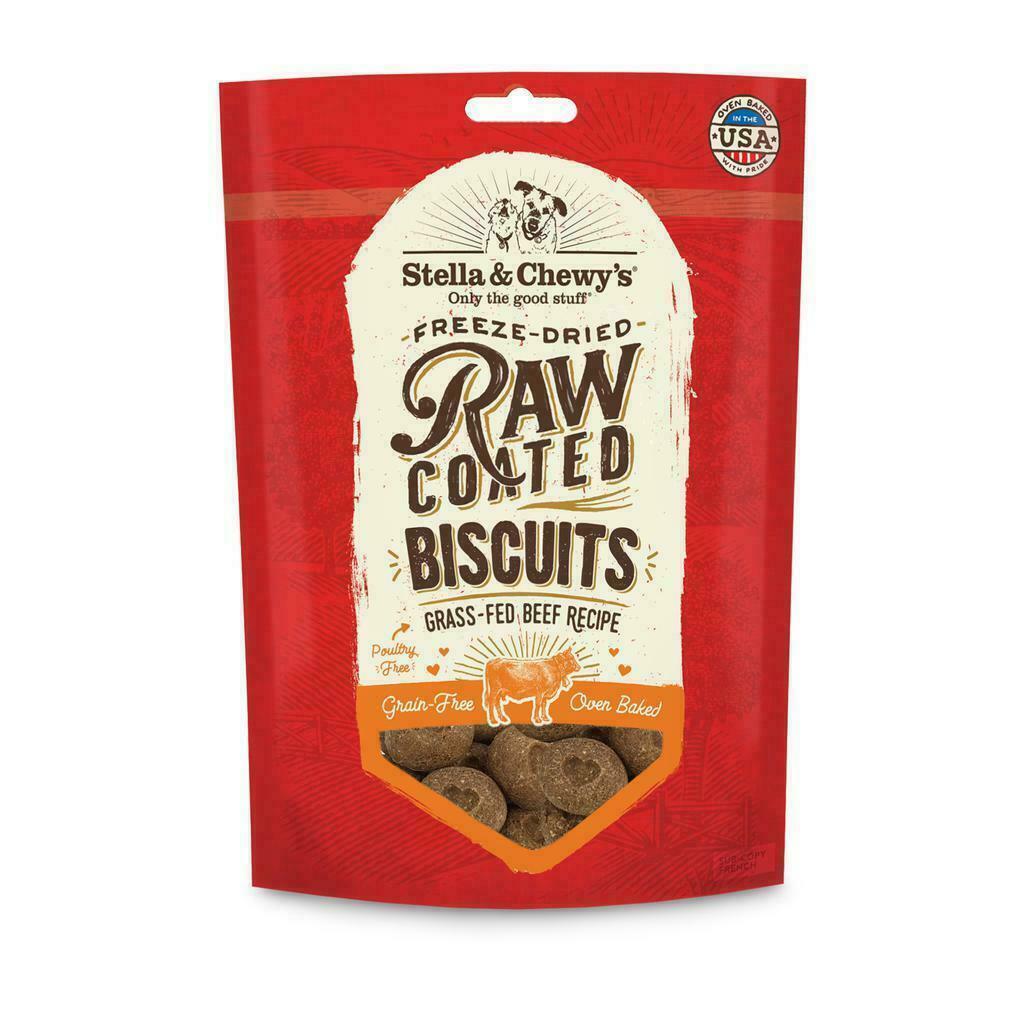 Stella & Chewy's Raw Coated Biscuits Grass Fed Beef Recipe, 9-oz image number null