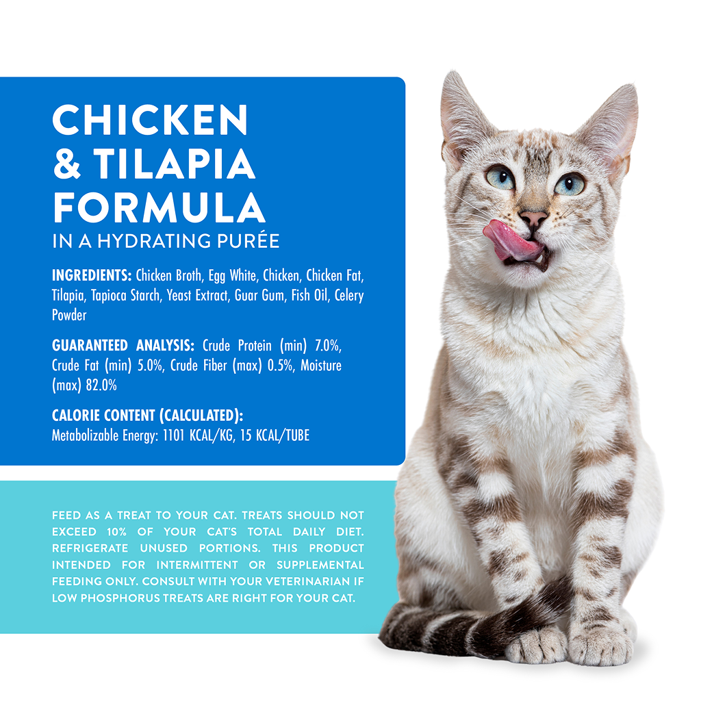 Weruva Wx Phos Focused Chicken & Tilapia Formula Lickable Cat Treats, Pack of 5, 0.5-oz image number null