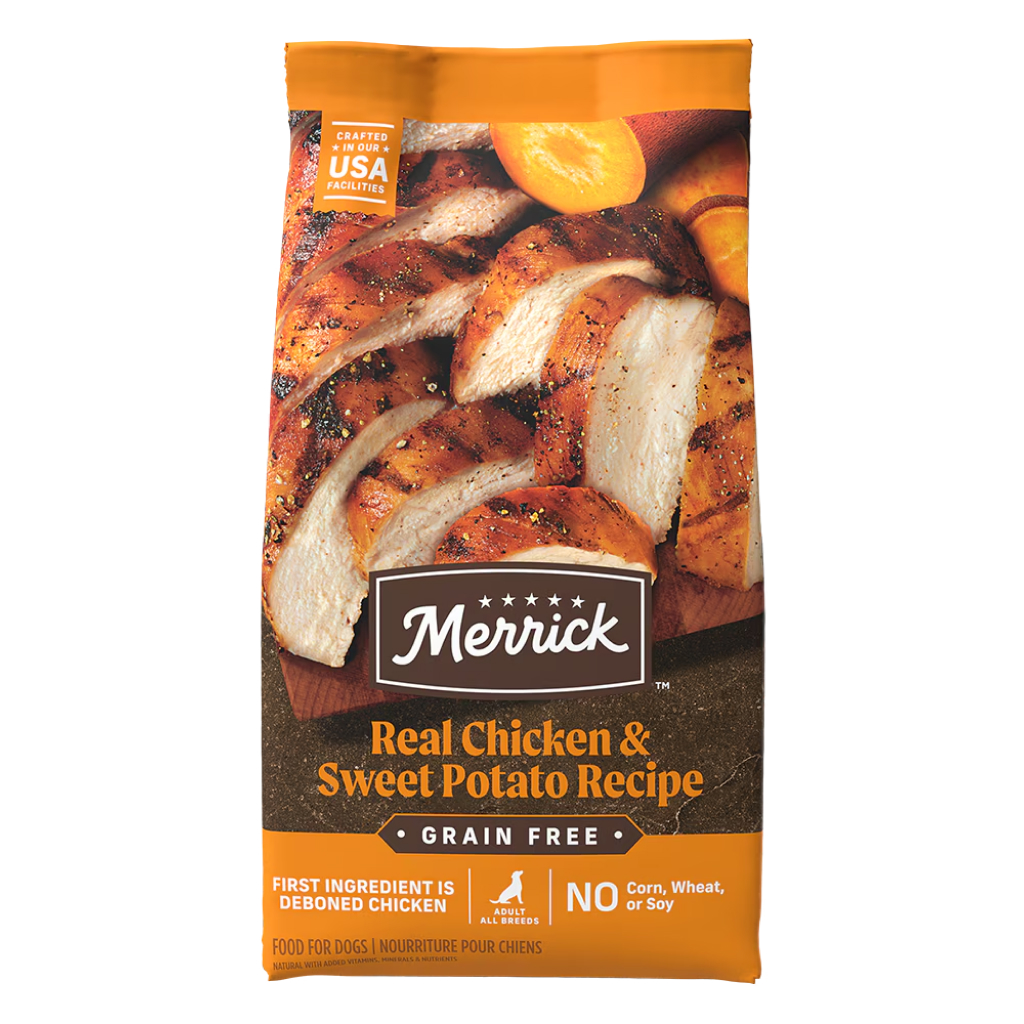 Merrick Grain Free Real Chicken & Sweet Potato Recipe Dry Dog Food image number null