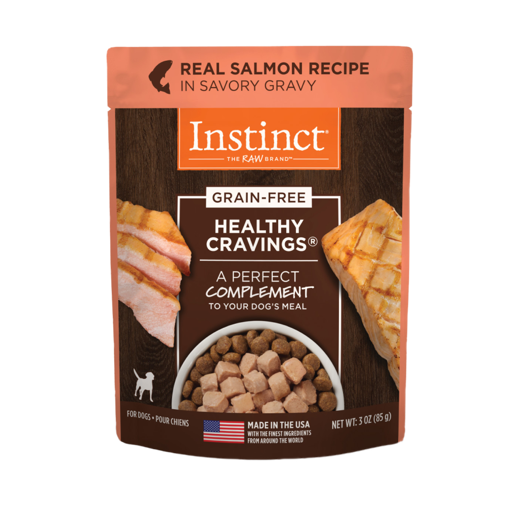 Instinct Healthy Cravings Grain-Free Real Salmon Recipe Wet Dog Food Topper image number null