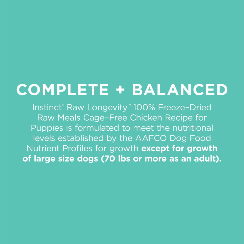 Instinct Freeze-Dried Raw Longevity Puppy Chicken Bites Dog Food, 1.5-oz image number null