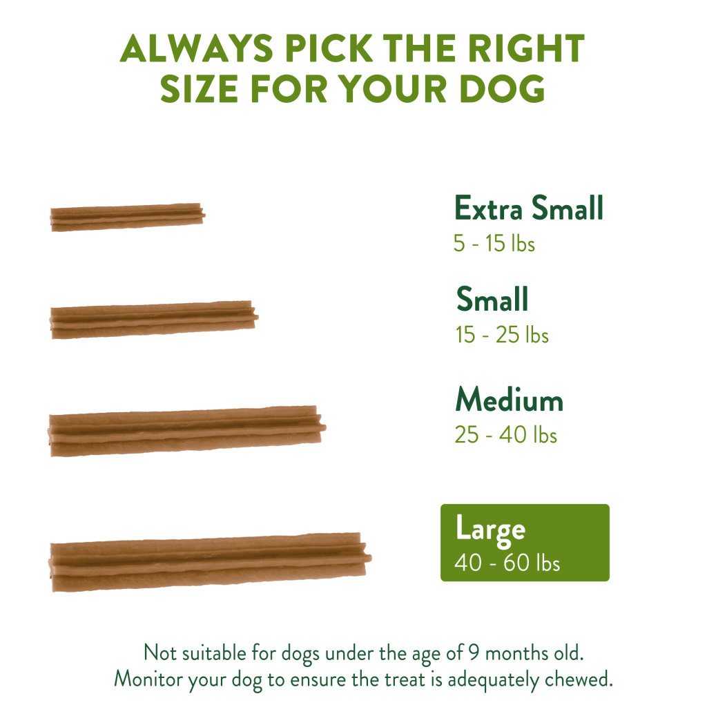 Whimzees Dog Stix Natural Dental Chews, Large image number null
