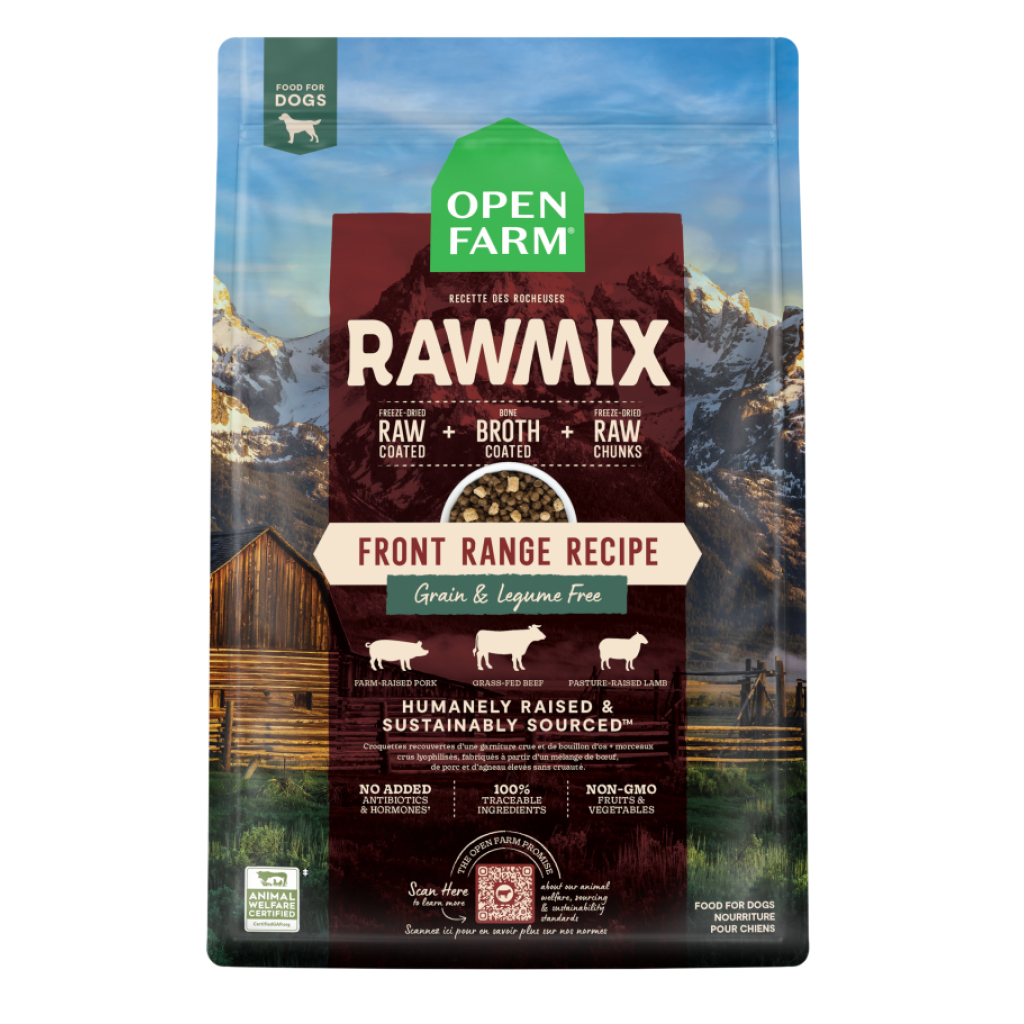 Open Farm Dog Raw Mix Front Range Grain & Legume Free Recipe, 20-lb image number null