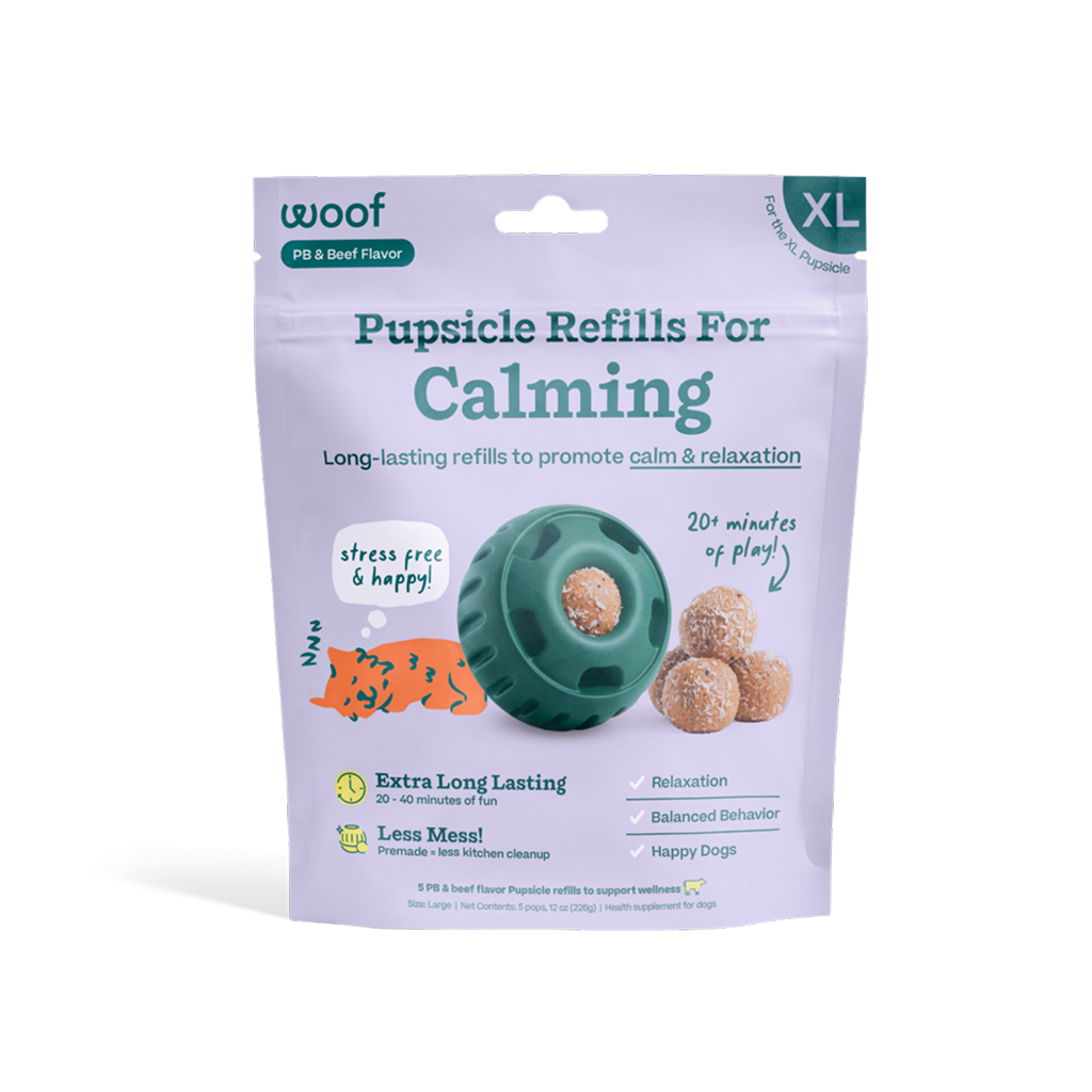 Woof Refillable Calming Wellness Pops for Dog Treats, 12-oz,  Extra Large image number null