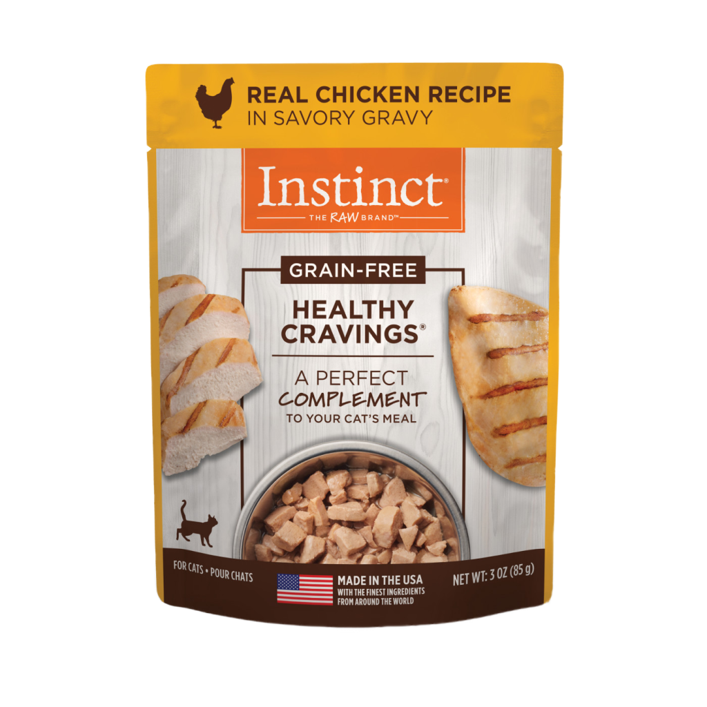 Instinct Healthy Cravings Grain-Free Real Chicken Recipe In Savory Gravy Wet Cat Food Topper image number null